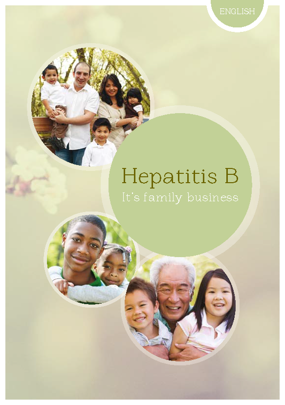 Cover of hepatitis B booklet